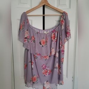 Floral Off-The-Shoulder Top